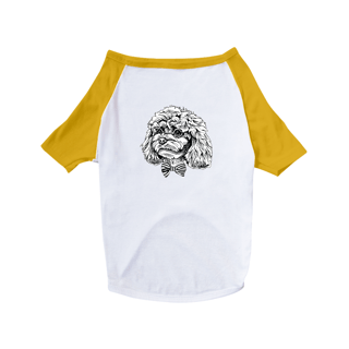 Nome do produto Camiseta para Cachorro - Poodle de Gravatinha Borboleta