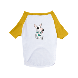Nome do produto Camiseta para Cachorro - Bull Terrier I Love Dad