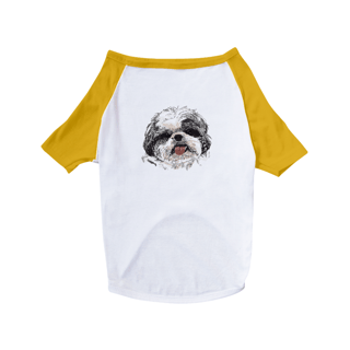 Nome do produto Camiseta para Cachorro - Shih Tzu Pintura Digital