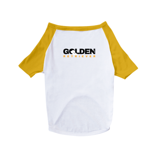 Nome do produto Camiseta para Cachorro - Golden Retriever Logotipo