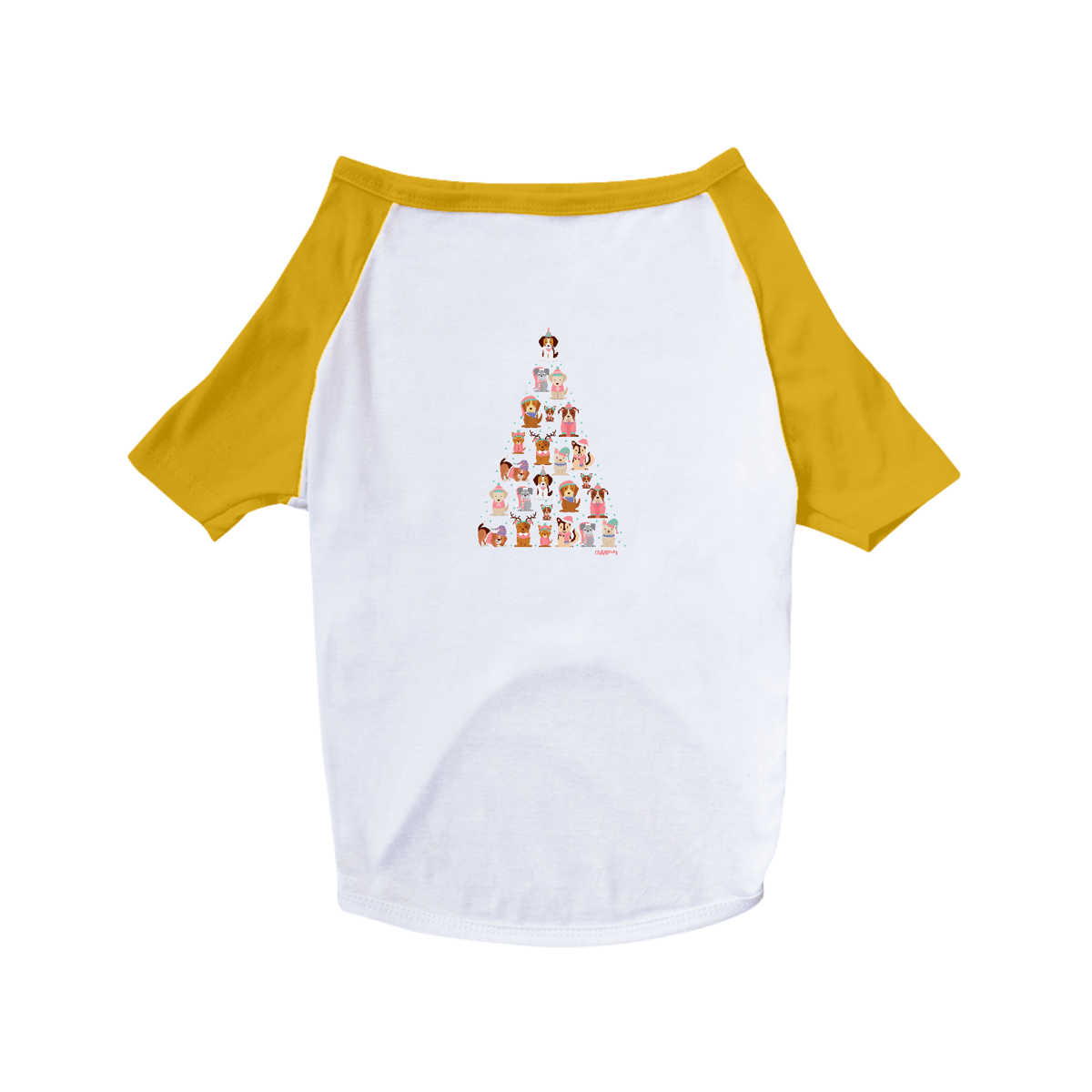 Nome do produto: Camiseta para Cachorro - Árvore de Natal
