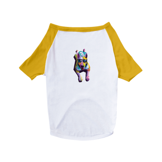 Nome do produto Camiseta para Cachorro - Cachorro Deitado Pop Art