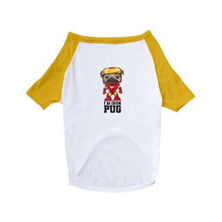 Nome do produto Camiseta para Cachorro - I'm Iron Pug