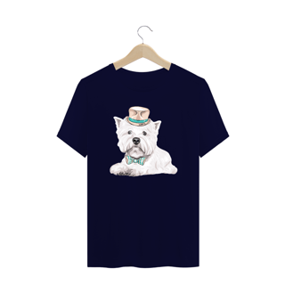 Nome do produto Camiseta Plus Size West Terrier de Gravata e Chapéu