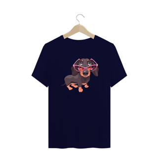 Nome do produto Camiseta Plus SIze Dachshund de Óculos
