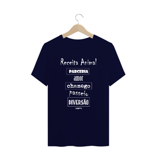 Nome do produto Camiseta Plus Size Cachorro Receita Animal