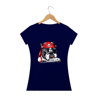 Nome do produto Baby Look Bulldog Francês Pirata