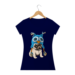 Nome do produto Baby Look Cachorro Pug Coruja