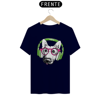 Nome do produto Camiseta Pastor Alemão de Óculos e Fone de Ouvido