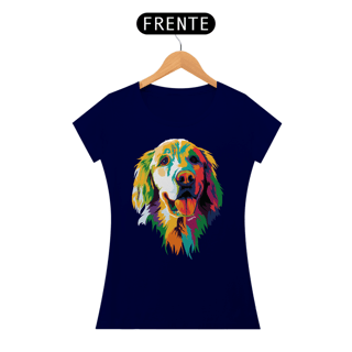 Nome do produto Baby Look Golden Retriever Ilustração Cores