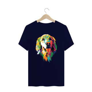 Nome do produto Camiseta Plus Size Golden Retriever Ilustração Cores