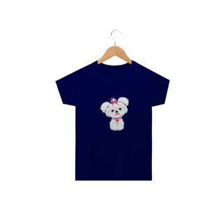 Nome do produto Camiseta Infantil Maltês de Lacinho
