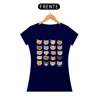 Nome do produto Baby Look Cats Emoticons
