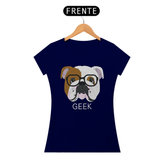 Baby Look Bulldog Inglês Geek