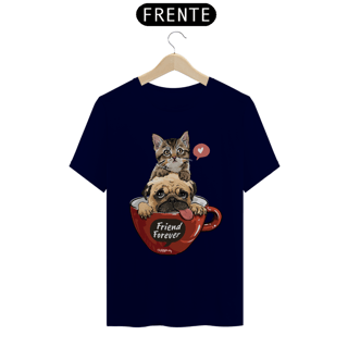 Nome do produto Camiseta Gato e Cachorro - Friend Forever