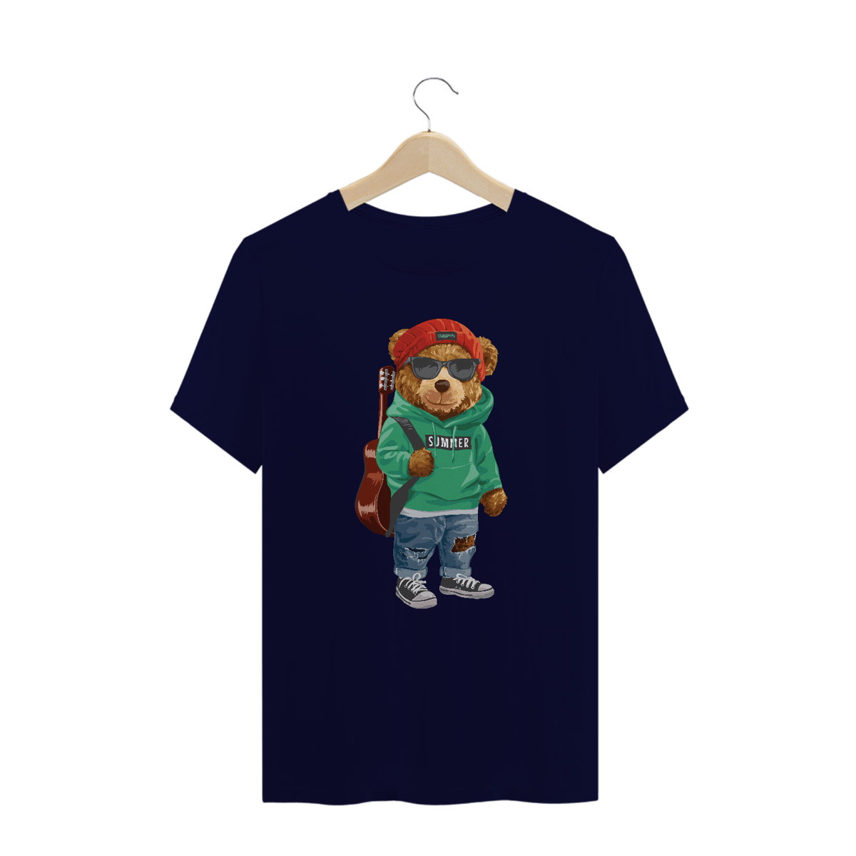 Nome do produto: Camiseta Plus Size Urso - Modelo 4