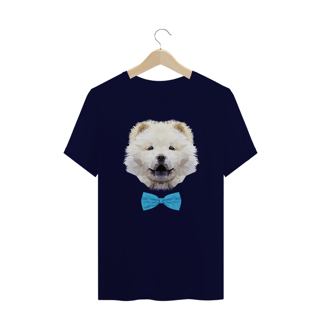 Nome do produto Camiseta Plus Size Chow Chow Creme de Gravatinha