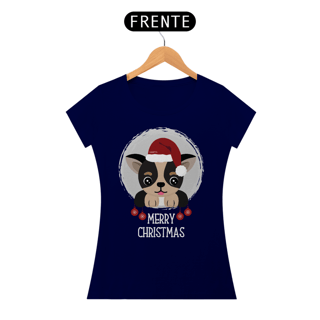 Nome do produto Baby Look Cachorro Merry Christmas