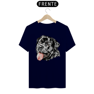 Nome do produto Camiseta Rottweiler Cara Preta Pintura Digital