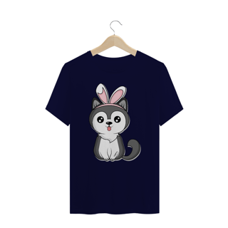 Nome do produto Camiseta Plus Size Cachorro Páscoa