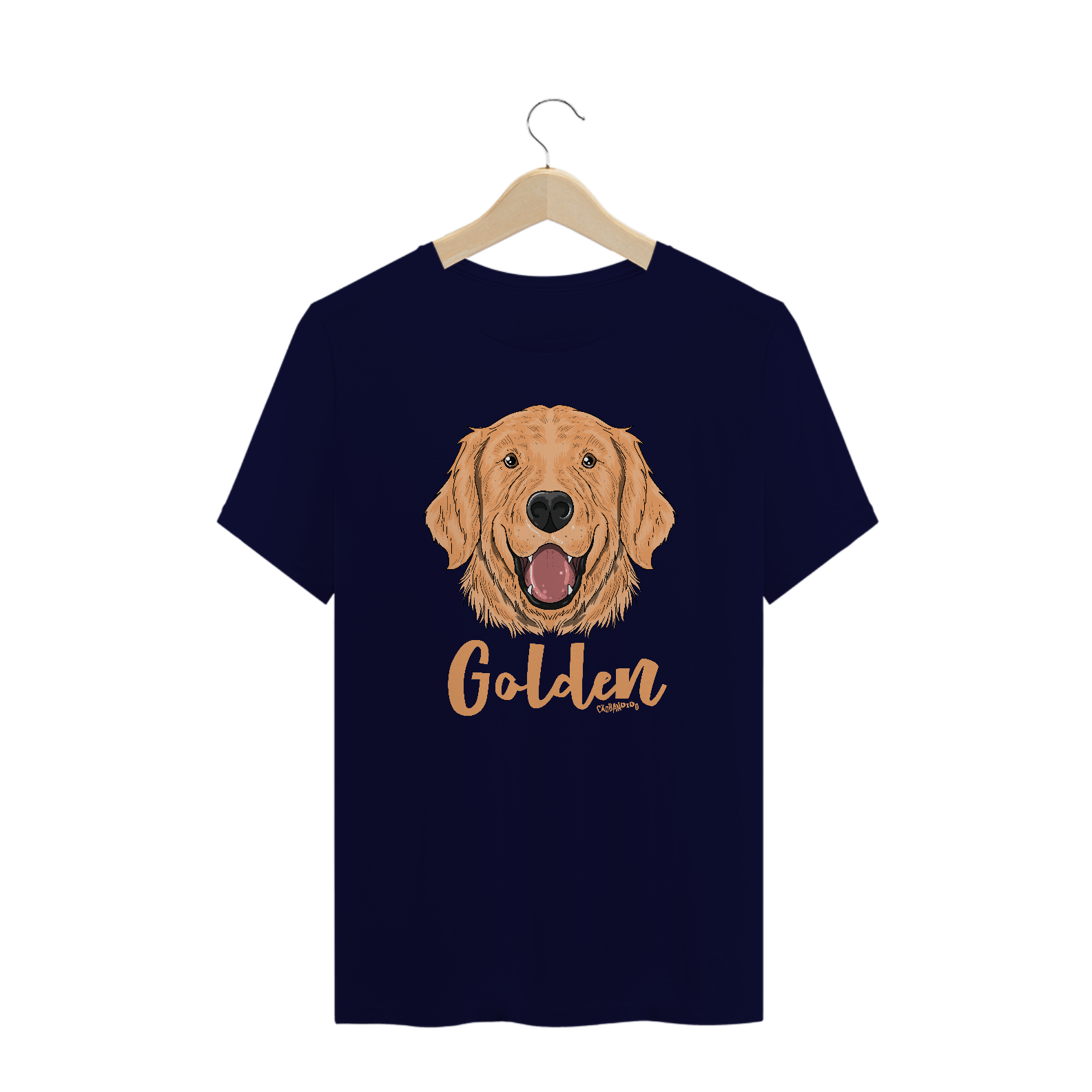 Camiseta Plus Size Cachorro Golden