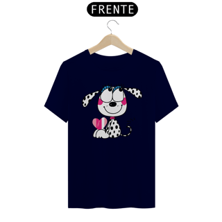 Nome do produto Camiseta Dálmata Filhote Segurando um Coração