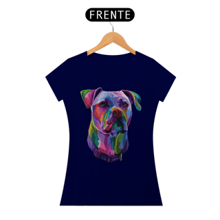 Nome do produto Baby Look Pitbull Pop Art