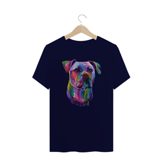 Nome do produto Camiseta Plus Size Pitbull Pop Art