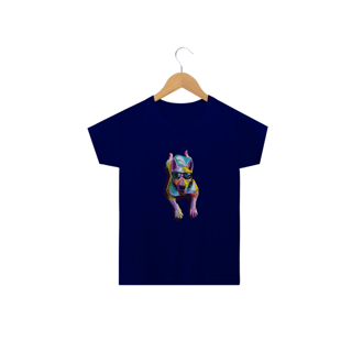 Nome do produto Camiseta Infantil Cachorro Deitado Pop Art