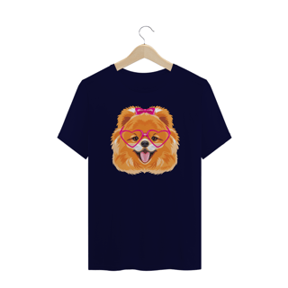 Nome do produto Camiseta Plus Size Spitz Alemão - Lulu da Pomerânia Fêmea