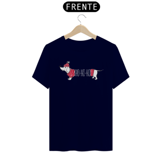 Nome do produto Camiseta Dachshund Natal Ho Ho Ho