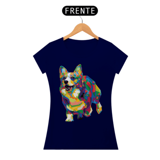 Nome do produto Baby Look Welsh Corgi Pop Art