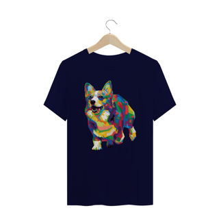 Nome do produto Camiseta Plus Size Welsh Corgi Pop Art