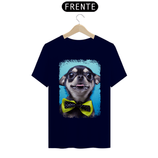 Nome do produto Camiseta Chihuahua Preto de Gravatinha