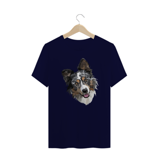Nome do produto Camiseta Plus Size Border Collie Realista