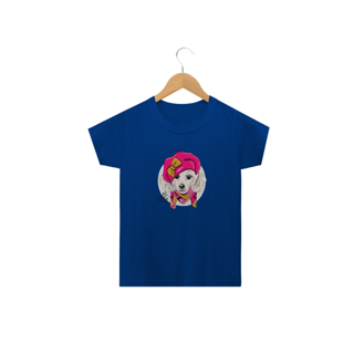Nome do produto Camiseta Infantil Poodle Fêmea I Like To Dress Up