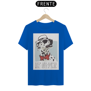 Nome do produto Camiseta Dálmata de Chapéu e Gravatinha Borboleta