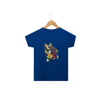 Camiseta Infantil Welsh Corgi Pop Art