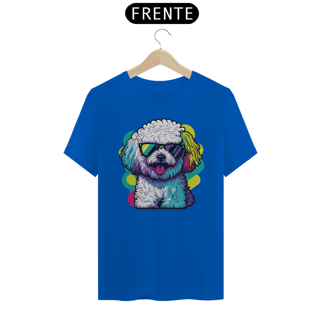 Nome do produto Camiseta Bichon Frisé de Óculos de Sol