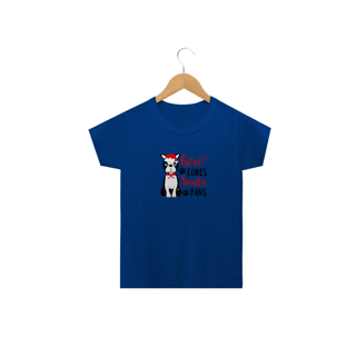 Nome do produto Camiseta Infantil Natal - Here Comes Santa Paws