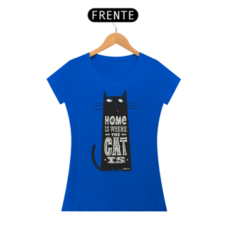 Nome do produto Baby Look Home Is Where The Cat Is