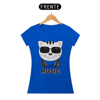 Nome do produto Baby Look Gato Love Music
