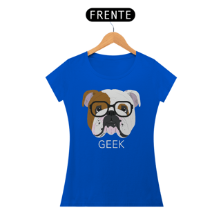 Nome do produto Baby Look Bulldog Inglês Geek