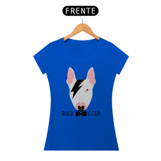 Nome do produto Baby Look Bull Terrier Rock Star