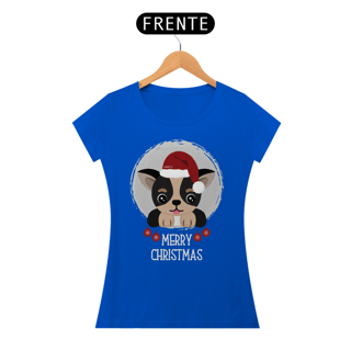 Nome do produto Baby Look Cachorro Merry Christmas