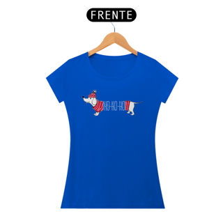 Nome do produto Baby Look Dachshund Natal Ho Ho Ho