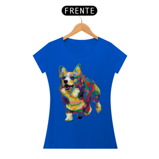 Nome do produto Baby Look Welsh Corgi Pop Art