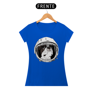 Nome do produto Baby Look Boston Terrier Astronauta