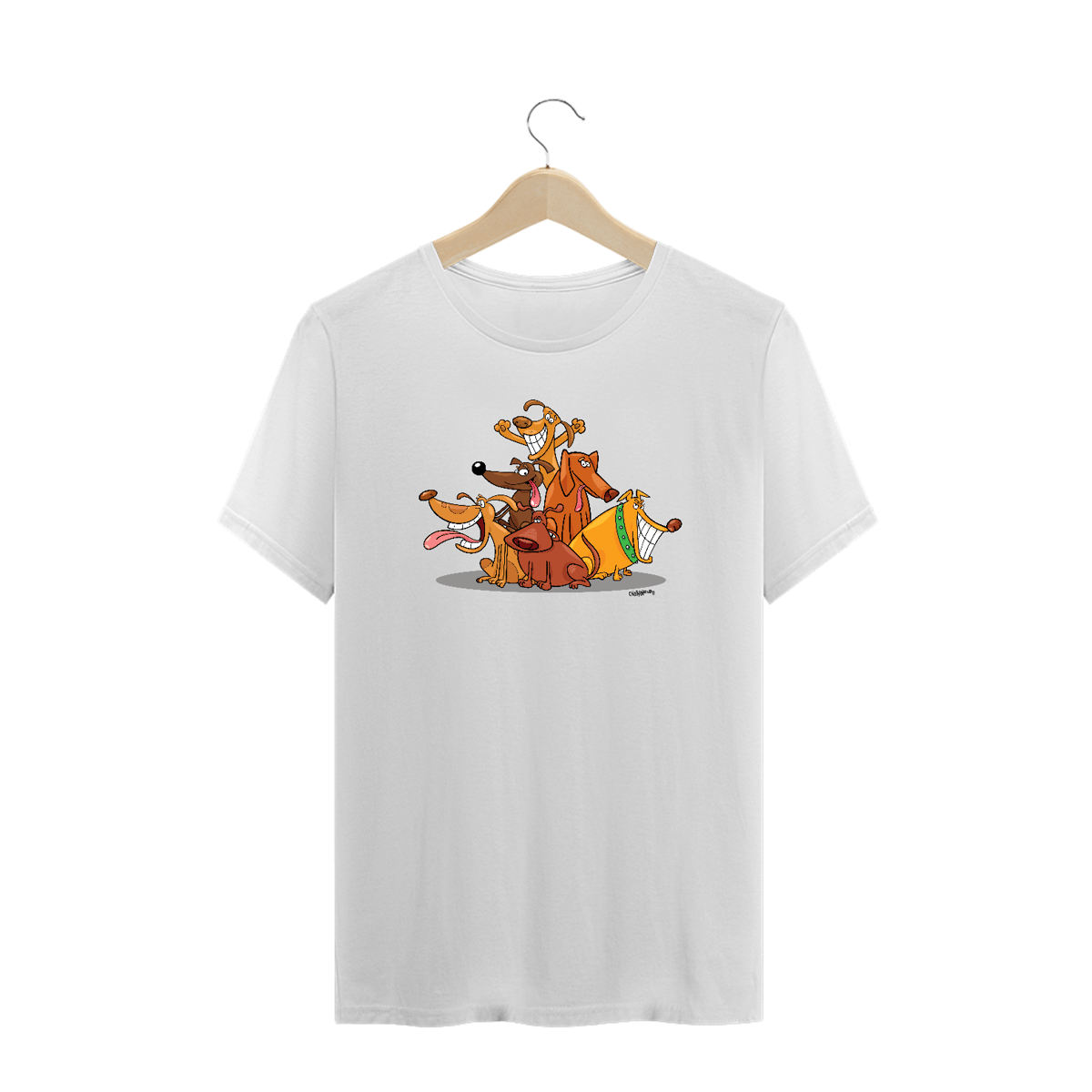 Nome do produto: Camiseta Plus Size Vira-Lata Cachorrada