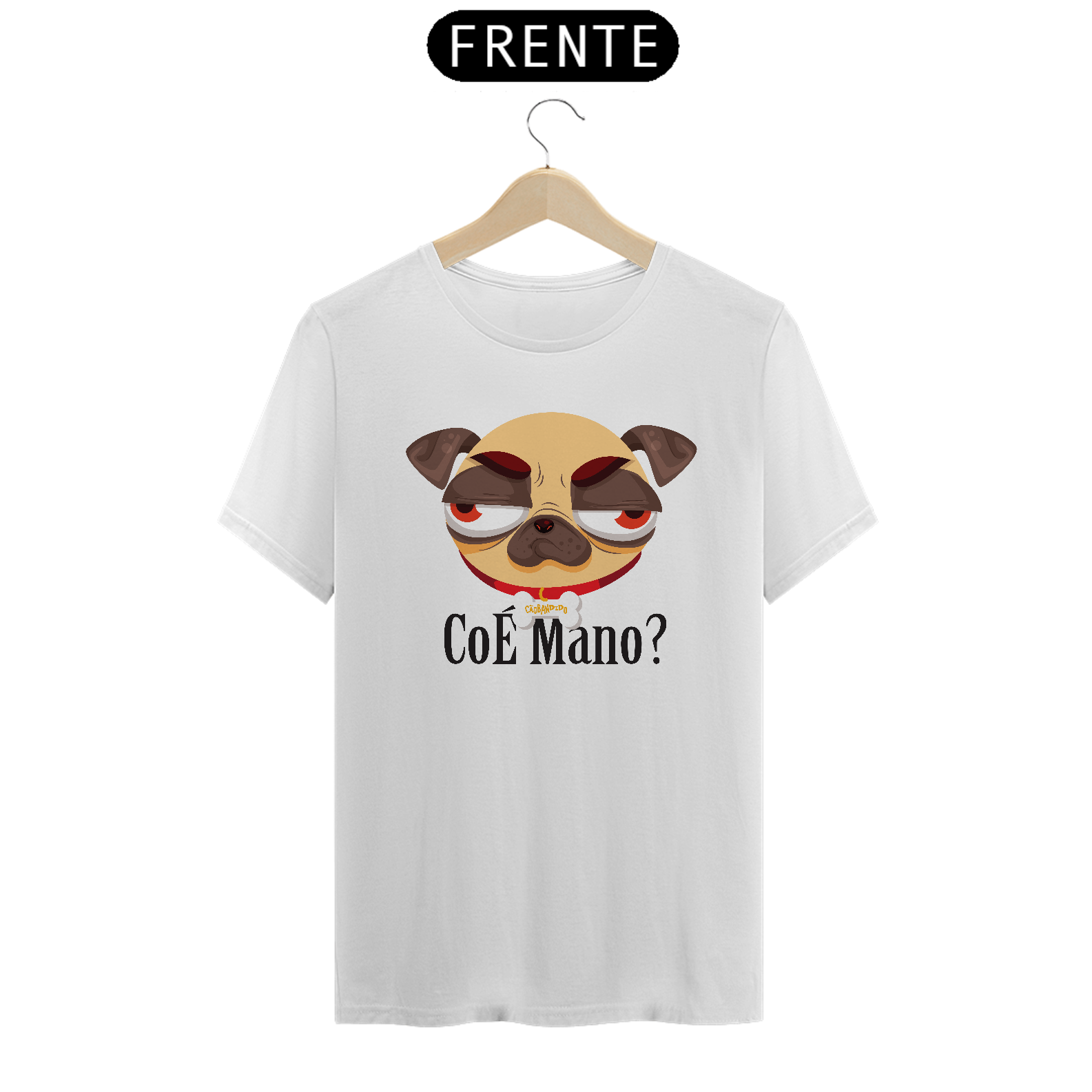 Camiseta Pug CoÉ Mano